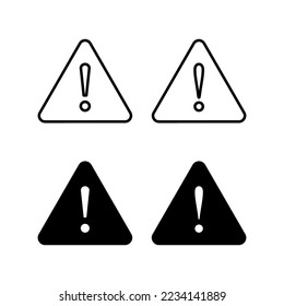 Exclamation danger sign for web and mobile app. attention sign and symbol. Hazard warning attention sign