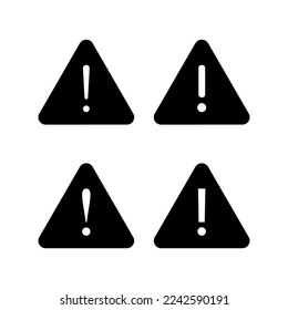 Exclamation danger sign for web and mobile app. attention sign and symbol. Hazard warning attention sign