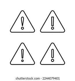 Exclamation danger sign for web and mobile app. attention sign and symbol. Hazard warning attention sign