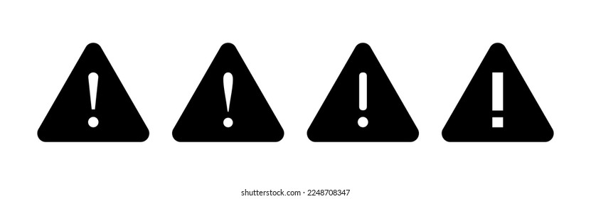 Exclamation danger sign for web and mobile app. attention sign and symbol. Hazard warning attention sign