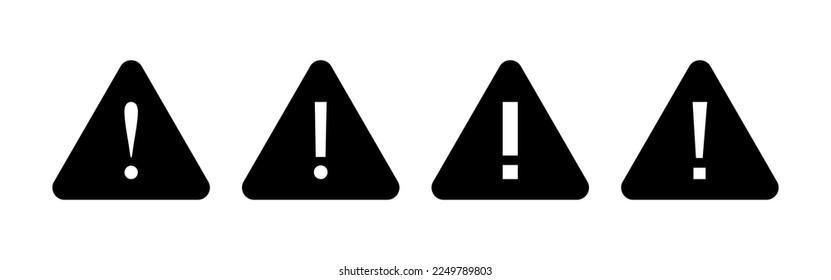 Exclamation danger sign for web and mobile app. attention sign and symbol. Hazard warning attention sign