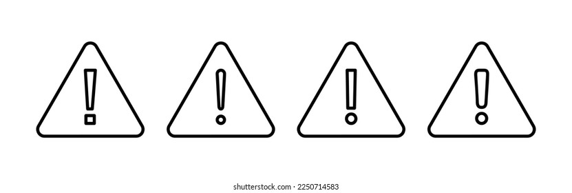 Signo de peligro de exclamación para web y aplicación móvil. signo de atención y símbolo. Signo de atención de aviso de peligro