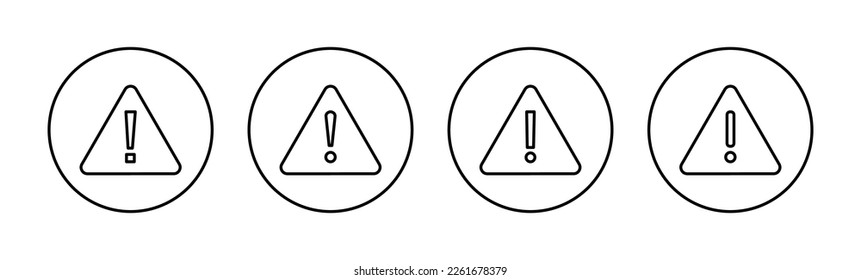 Exclamation danger sign for web and mobile app. attention sign and symbol. Hazard warning attention sign