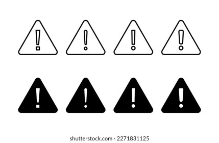Signo de peligro de exclamación para web y aplicación móvil. signo de atención y símbolo. Signo de atención de aviso de peligro