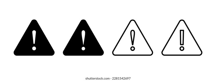 Exclamation danger sign for web and mobile app. attention sign and symbol. Hazard warning attention sign