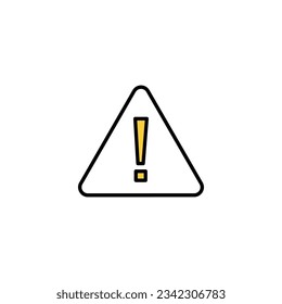 Signo de peligro de exclamación para web y aplicación móvil. signo de atención y símbolo. Aviso de peligro 