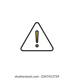 Ausrufezeichen für Web- und mobile App. Aufmerksamkeitszeichen und Symbol. Gefahrenwarnung 