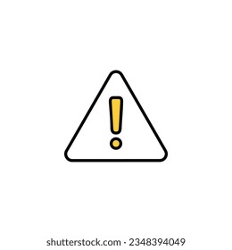 Exclamation danger sign for web and mobile app. attention sign and symbol. Hazard warning 