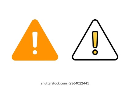 Exclamation danger sign for web and mobile app. attention sign and symbol. Hazard warning