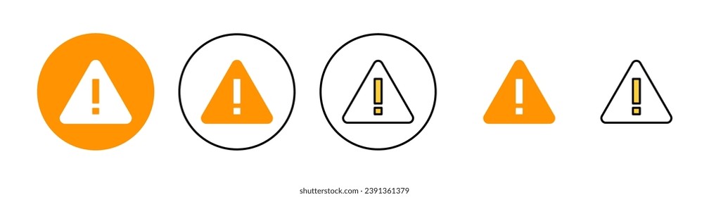 Signo de peligro de exclamación para web y aplicación móvil. signo de atención y símbolo. Aviso de peligro
