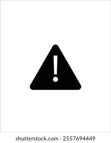 Exclamation danger sign for web and mobile app. Hazard warning attention sign