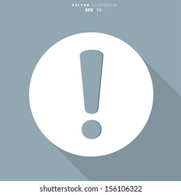 Exclamation danger web icon