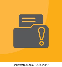 Exclamation danger web icon