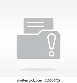 Exclamation danger web icon