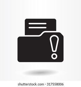 Exclamation danger web icon