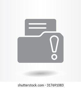 Exclamation danger web icon