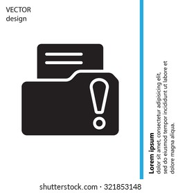 Exclamation danger web icon