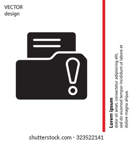 Exclamation danger web icon