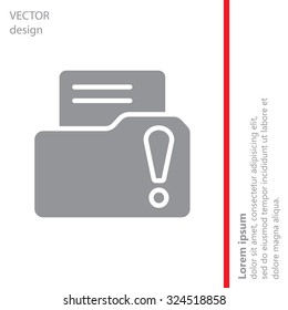 Exclamation danger web icon