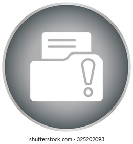 Exclamation danger web icon