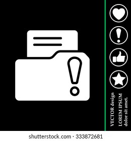 Exclamation danger web icon