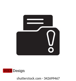 Exclamation danger web icon