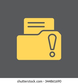 Exclamation danger web icon