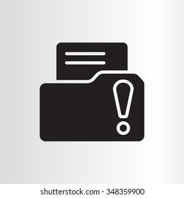 Exclamation danger web icon