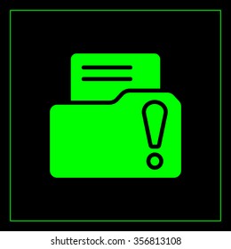 Exclamation danger web icon