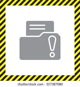 Exclamation danger web icon