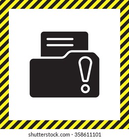 Exclamation danger web icon