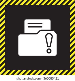 Exclamation danger web icon