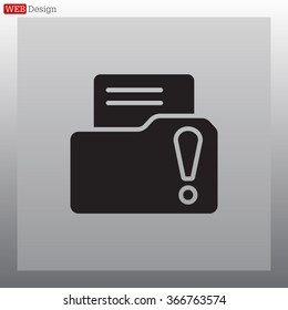 Exclamation danger web icon