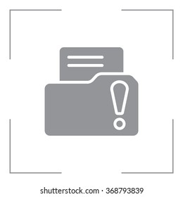 Exclamation danger web icon
