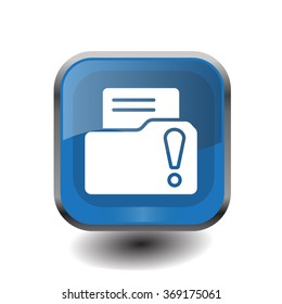 Exclamation danger web icon