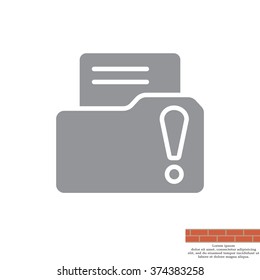 Exclamation danger web icon
