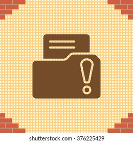 Exclamation danger web icon