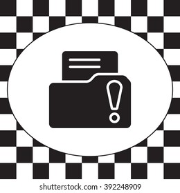 Exclamation danger web icon