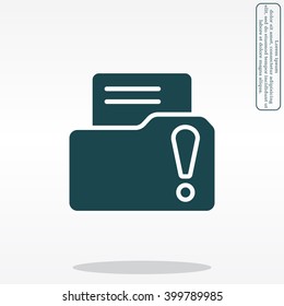 Exclamation danger web icon