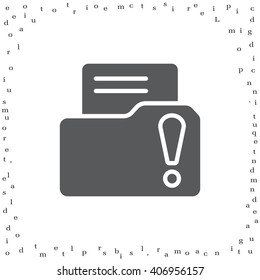 Exclamation danger web icon