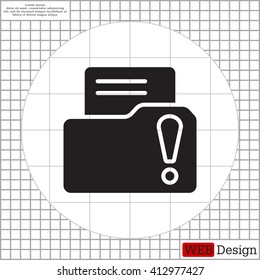 Exclamation danger web icon