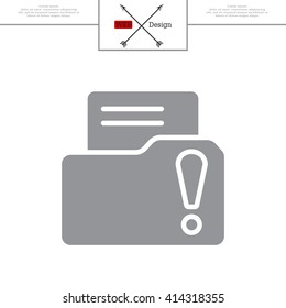 Exclamation danger web icon