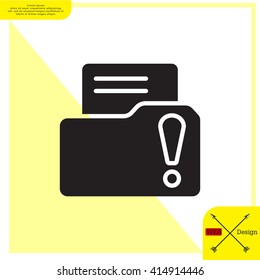 Exclamation danger web icon