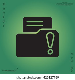 Exclamation danger web icon
