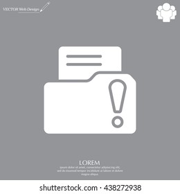 Exclamation danger web icon