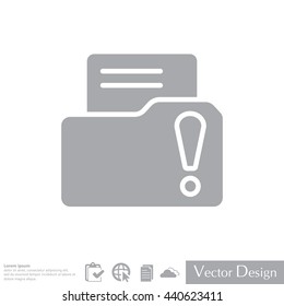 Exclamation danger web icon