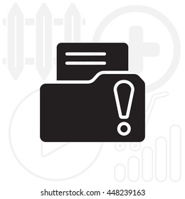 Exclamation danger web icon
