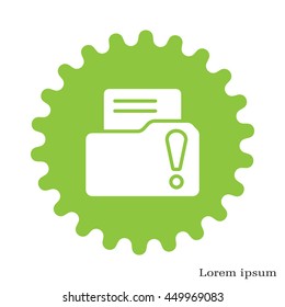 Exclamation danger web icon