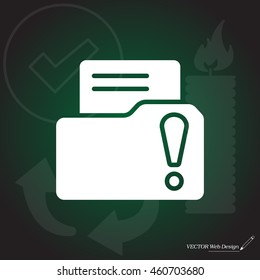 Exclamation danger web icon