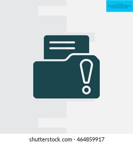 Exclamation danger web icon